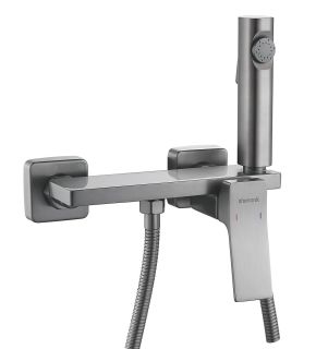 Гигиенический душ со смесителем Shevanik S6105T-1 оружейная сталь